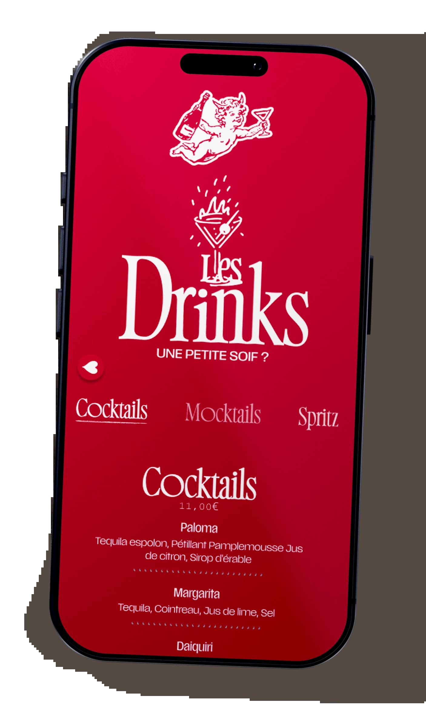 Interface GrubKit - Menu digital Incontournable